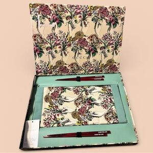 💜SOLD💜Gucci Blind For Love Table Mat & Chopstick Set -New in box -4 chopsticks,